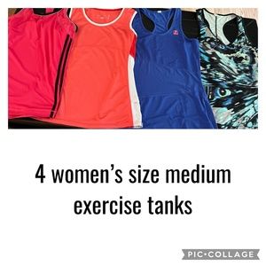 4 women’s size medium tanks